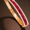 Brazalete de oro 18K con Rubíes Naturales