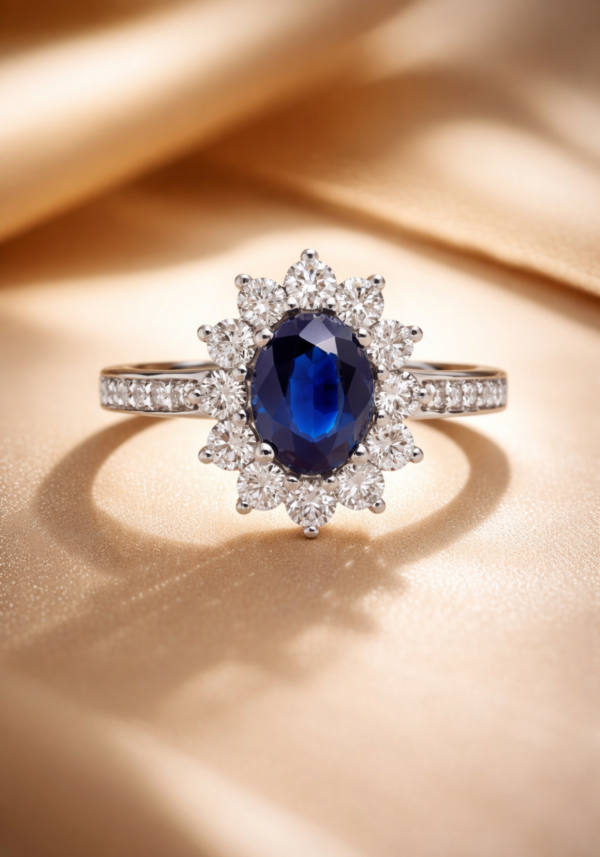 Anillo de Compromiso "Sabbah" en Corte Redondo