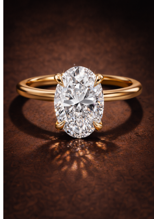 Anillo de Compromiso "Eliah" en Corte Oval