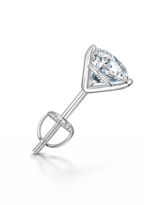 Pendientes "Lior" de Diamante en Corte Redondo