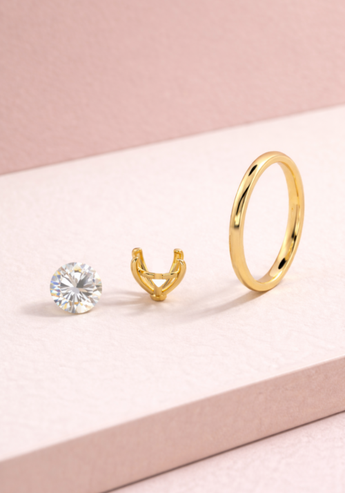 Montura "Tiferet" Solitario a Cuatro Uñas