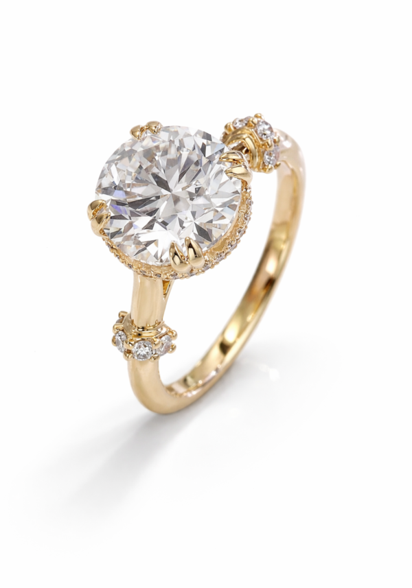 Anillo de Compromiso "Yadí" en Corte Redondo