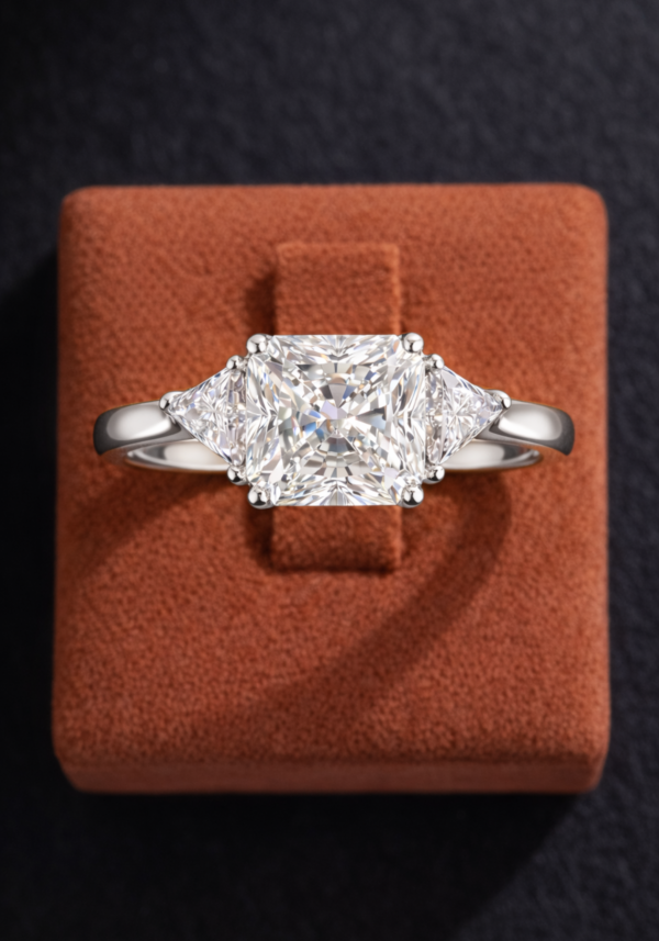 Anillo de Compromiso "Sahar" en Corte Radiante