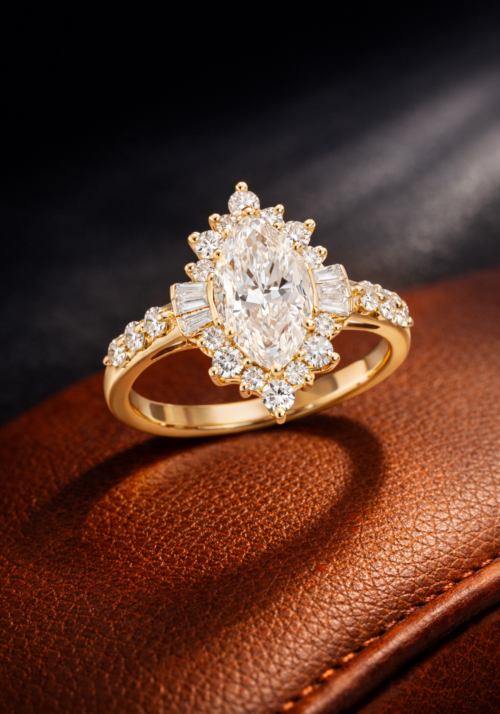 Anillo de Compromiso "Gran Seláh" en Corte Marquesa