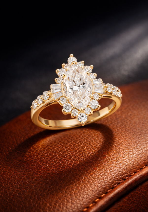 Anillo de Compromiso "Gran Seláh" en Corte Marquesa