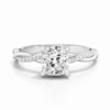 Anillo de Compromiso "Leví" en Corte Cushion