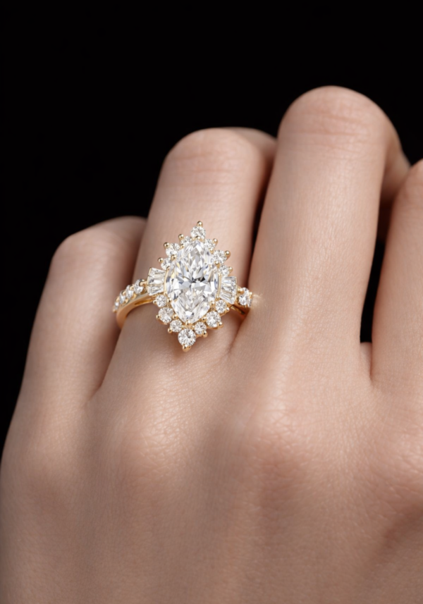 Anillo de Compromiso "Gran Seláh" en Corte Marquesa