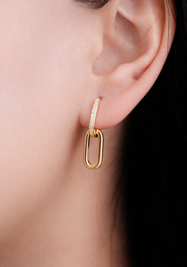 Pendientes "Nerí" con Diamantes en Corte Redondo