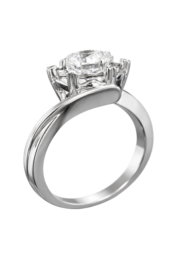 Anillo de Compromiso "Ahava" en Corte Redondo