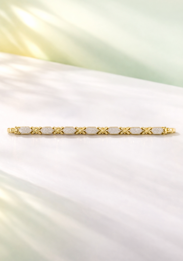 Brazalete "Solí" con Diamantes Naturales