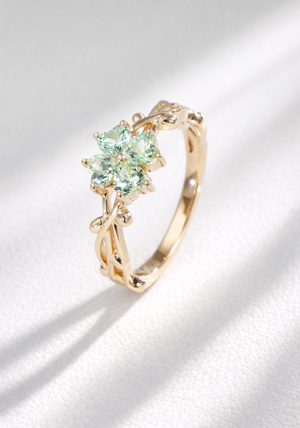 Anillo "Taví" en Corte Corazón