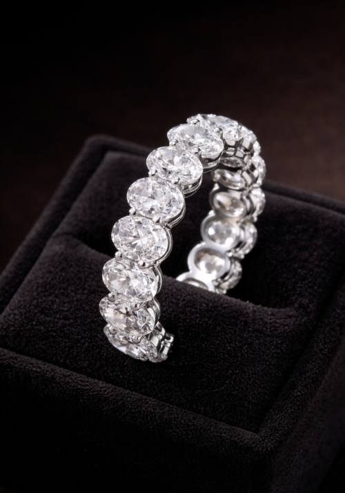 Anillo "Shaí" con Diamantes en Corte Oval