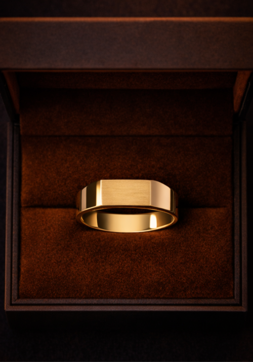 Anillo "Mélek" en Oro de 14K