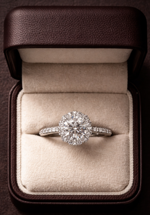 Anillo de Compromiso "Ur" en Corte Redondo