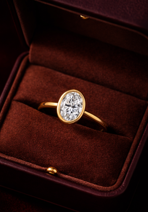 Anillo de Compromiso "Muná" en Corte Oval