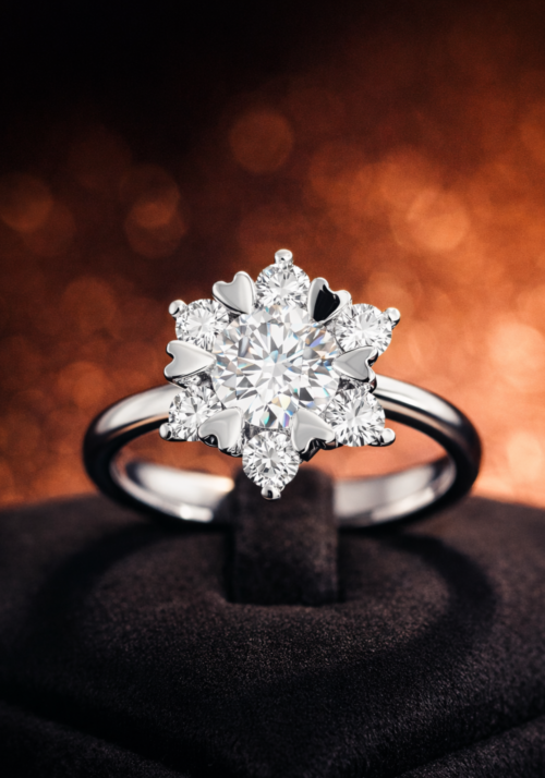 Anillo de Compromiso "Zirel" en Corte Redondo