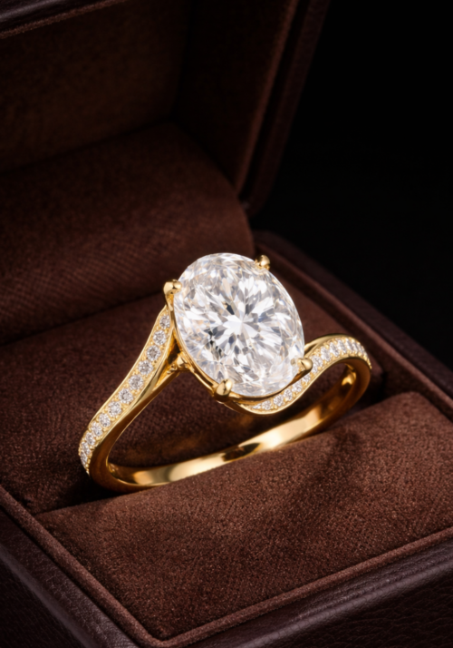 Anillo de Compromiso "Barí" en Corte Oval